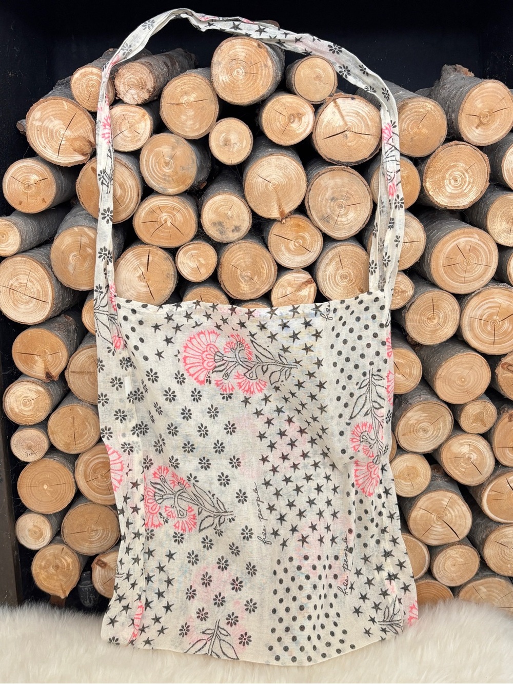 FREE PEOPLE Shopping Tote Collectible Gauzy Reusable Bag